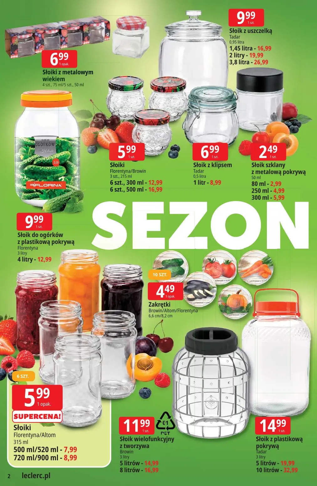 gazetka promocyjna E.Leclerc Sezon na przetwory - oferta rozszerzona - Strona 2