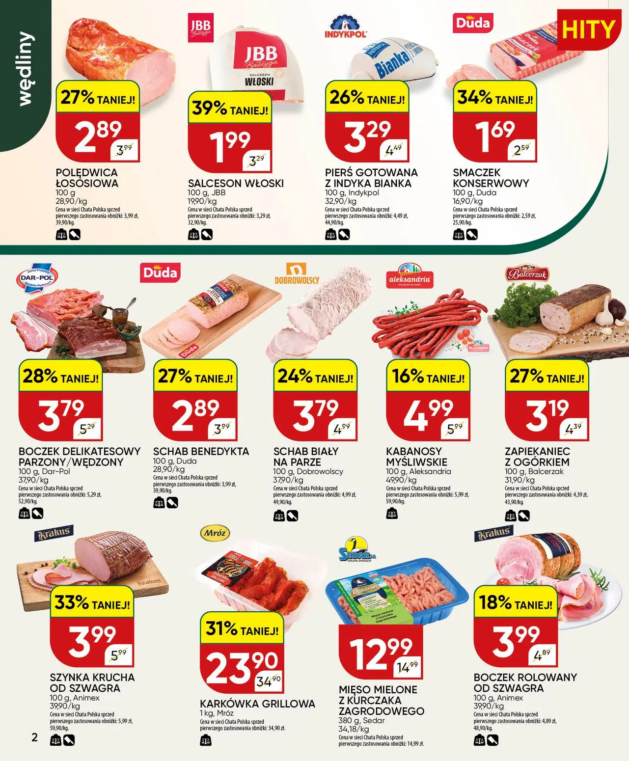 gazetka promocyjna Chata Polska Po mięso? Tylko do Chaty! - Strona 2