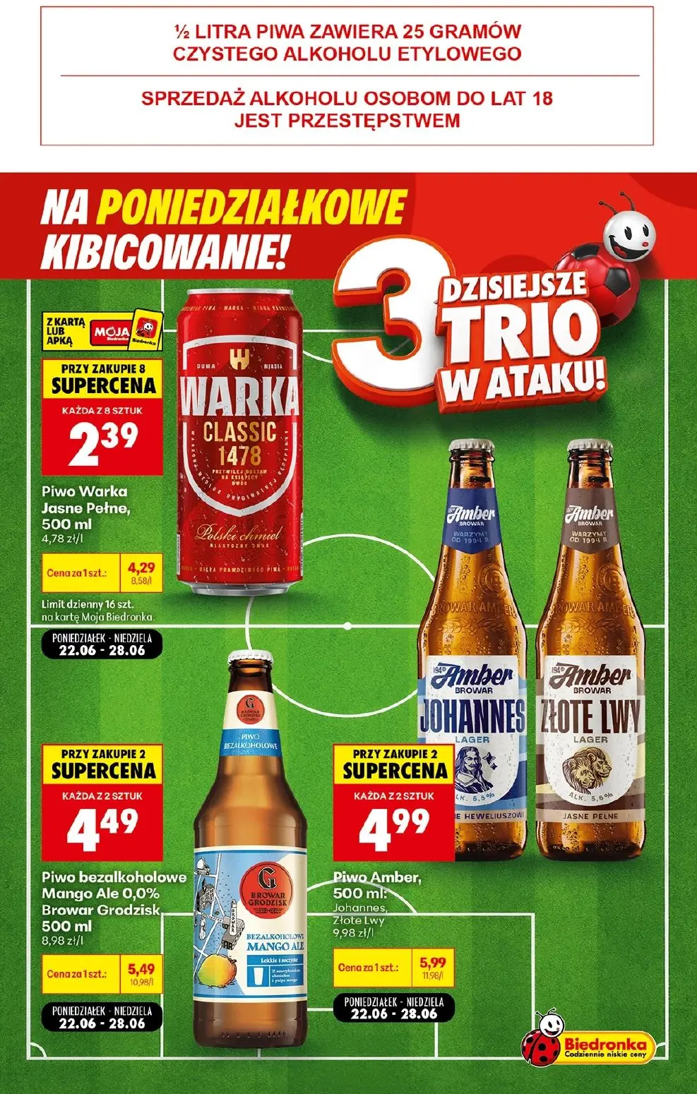 gazetka promocyjna Biedronka Poniedziałkowe kibicowanie - Strona 2