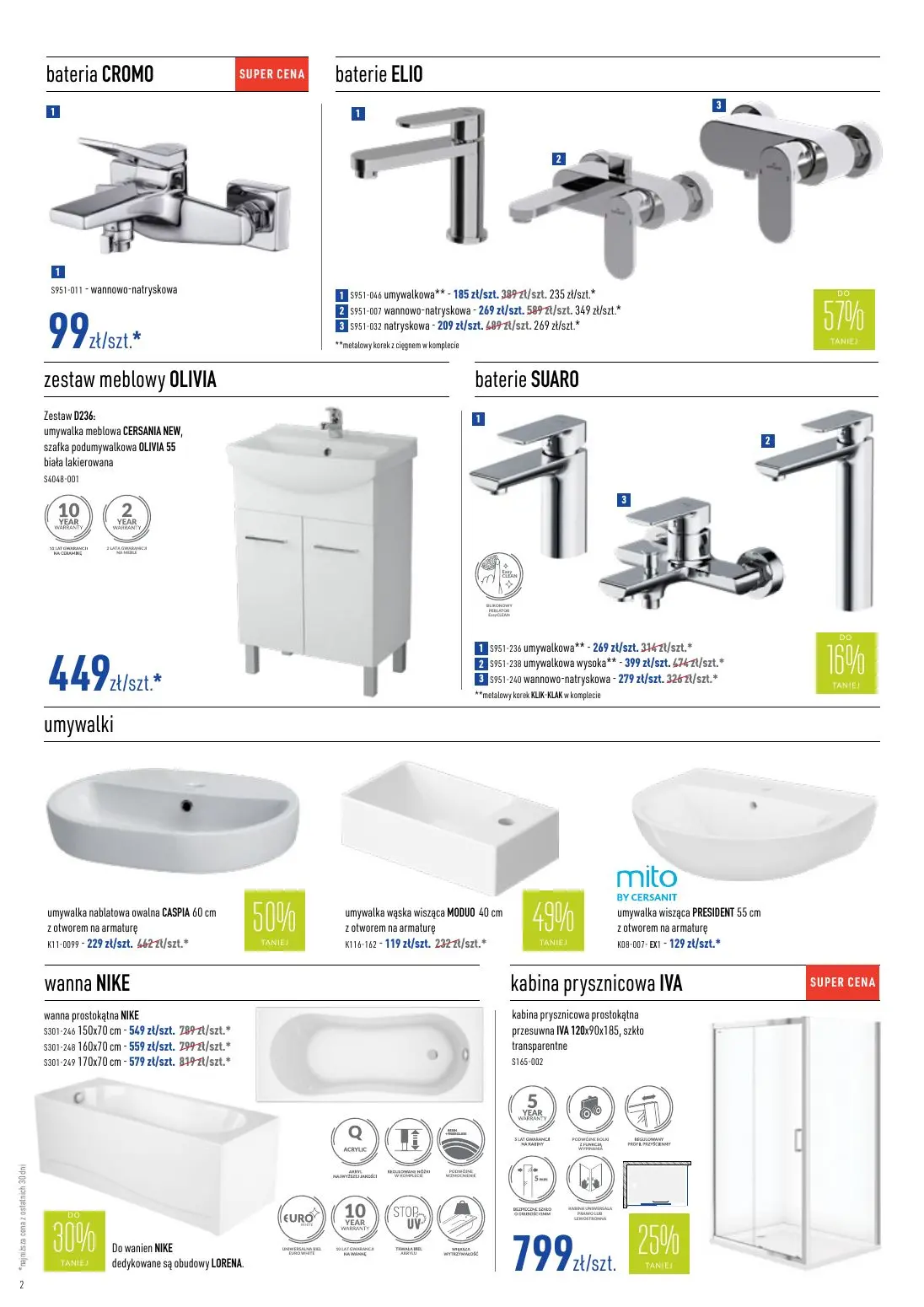 gazetka promocyjna Cersanit Hity cenowe - Strona 2