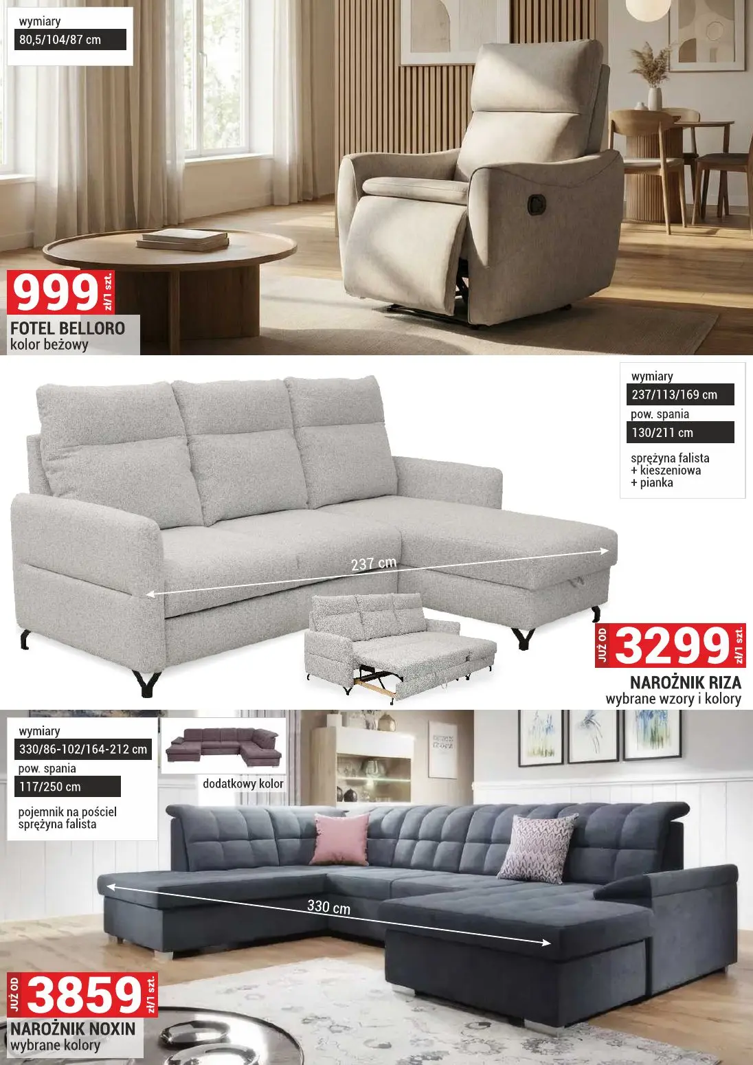 gazetka promocyjna Merkury Market Meble wypoczynki materace - Strona 32
