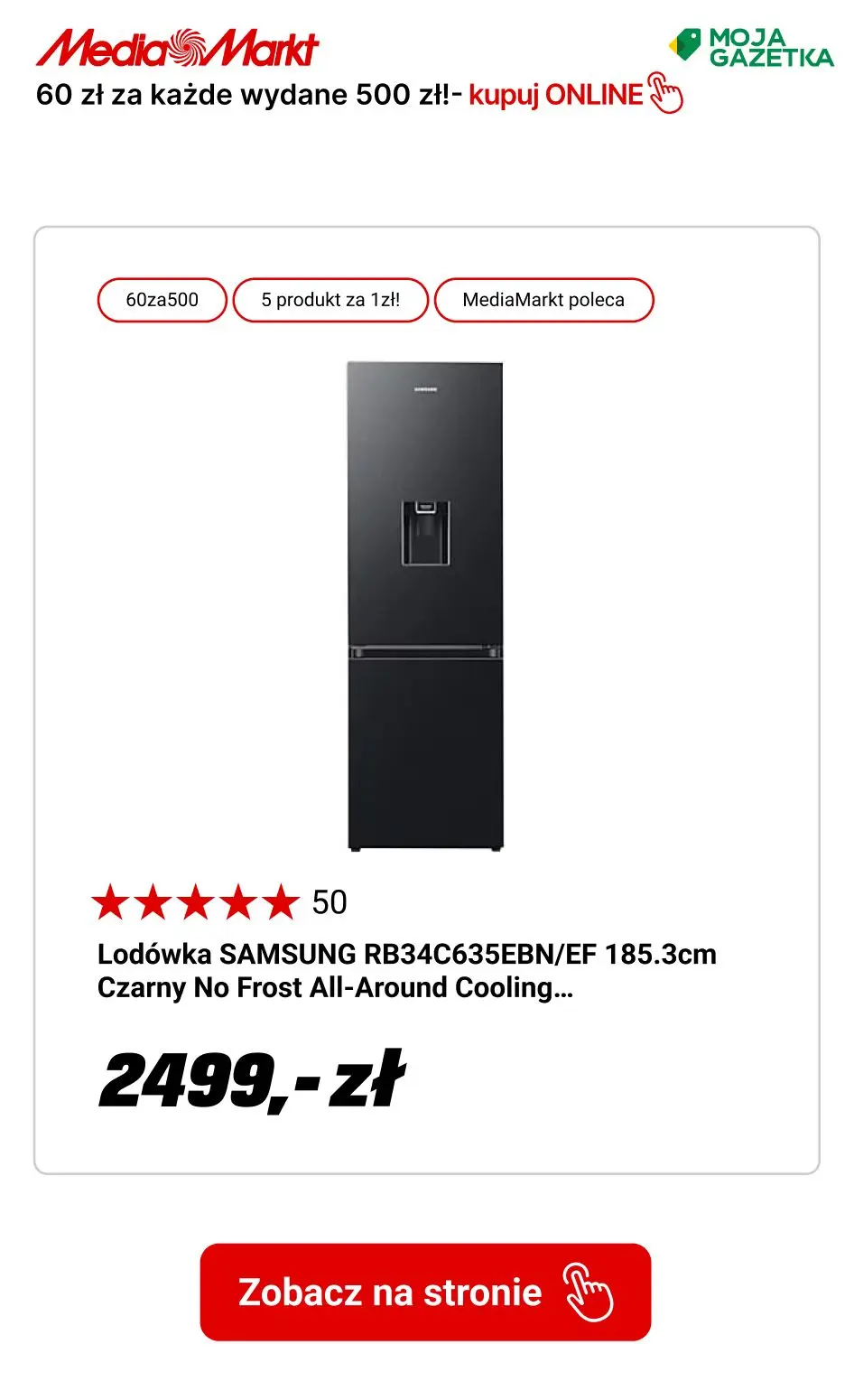 gazetka promocyjna Media Markt 60 zł za każde wydane 500 zł przy zakupie chłodziarki z wybranym akcesorium! - Strona 6