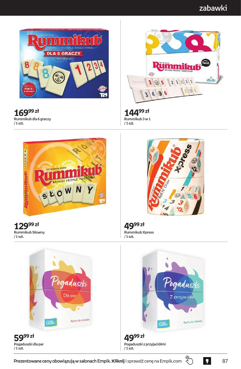 gazetka promocyjna Empik Tom kultury - Strona 87