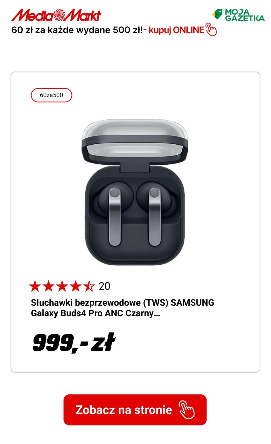 gazetka promocyjna Media Markt Red Friday w MediaMarkt!
60 zł rabatu za każde wydane 500 zł - Strona 8