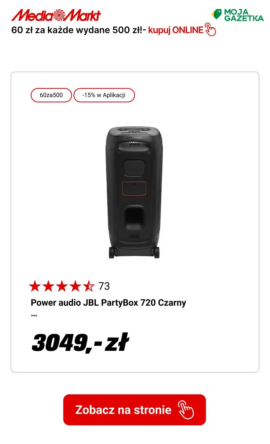 gazetka promocyjna Media Markt Red Friday w MediaMarkt!
60 zł rabatu za każde wydane 500 zł - Strona 9