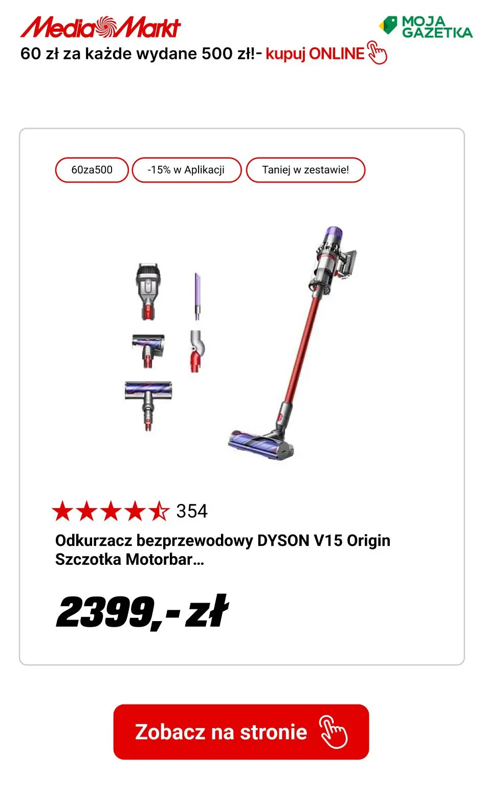 gazetka promocyjna Media Markt Red Friday w MediaMarkt!
60 zł rabatu za każde wydane 500 zł - Strona 11