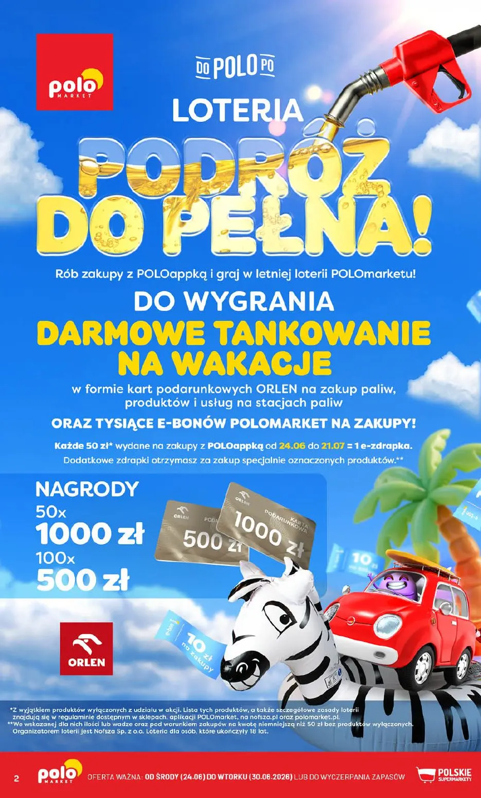 gazetka promocyjna POLOmarket Wakacyjna LOTERIA - wygraj paliwo 🚗 - Strona 2