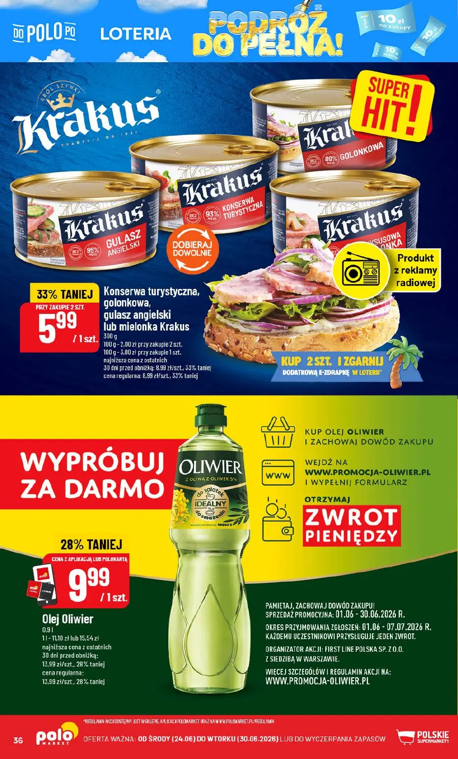 gazetka promocyjna POLOmarket Wakacyjna LOTERIA - wygraj paliwo 🚗 - Strona 36