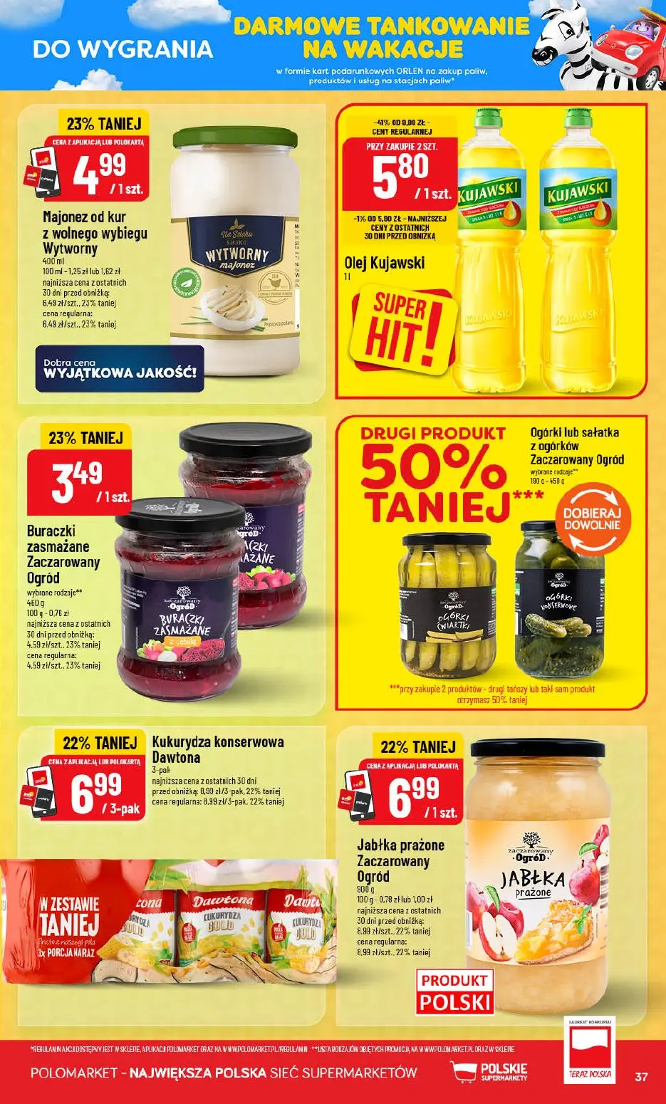 gazetka promocyjna POLOmarket Wakacyjna LOTERIA - wygraj paliwo 🚗 - Strona 37