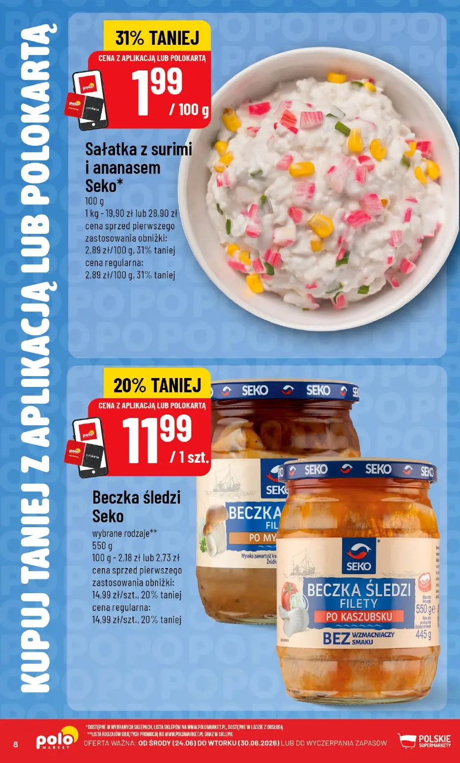 gazetka promocyjna POLOmarket Taniej z apką i POLOkartą! - Strona 8