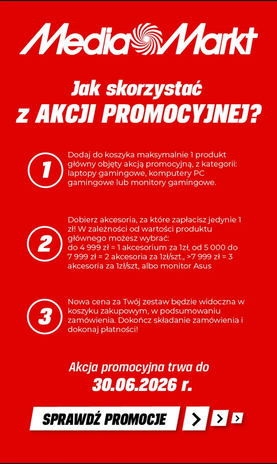 gazetka promocyjna Media Markt Kup sprzęt gamingowy i zgarnij akcesoria za 1 zł! - Strona 2