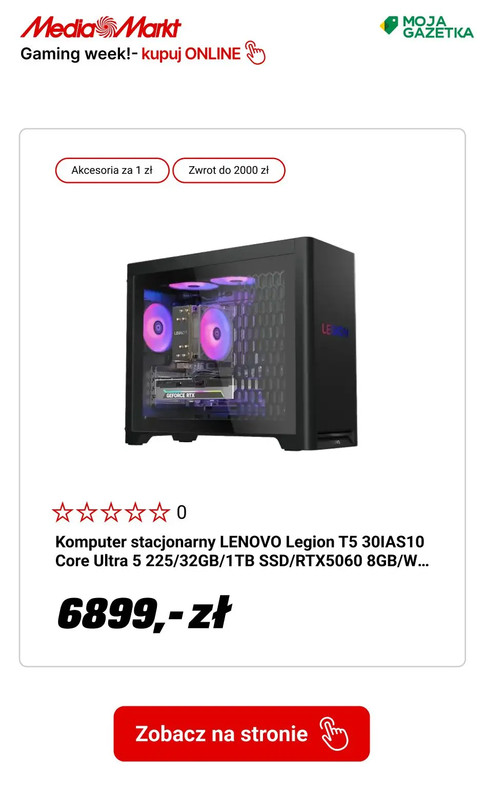 gazetka promocyjna Media Markt Kup sprzęt gamingowy i zgarnij akcesoria za 1 zł! - Strona 10