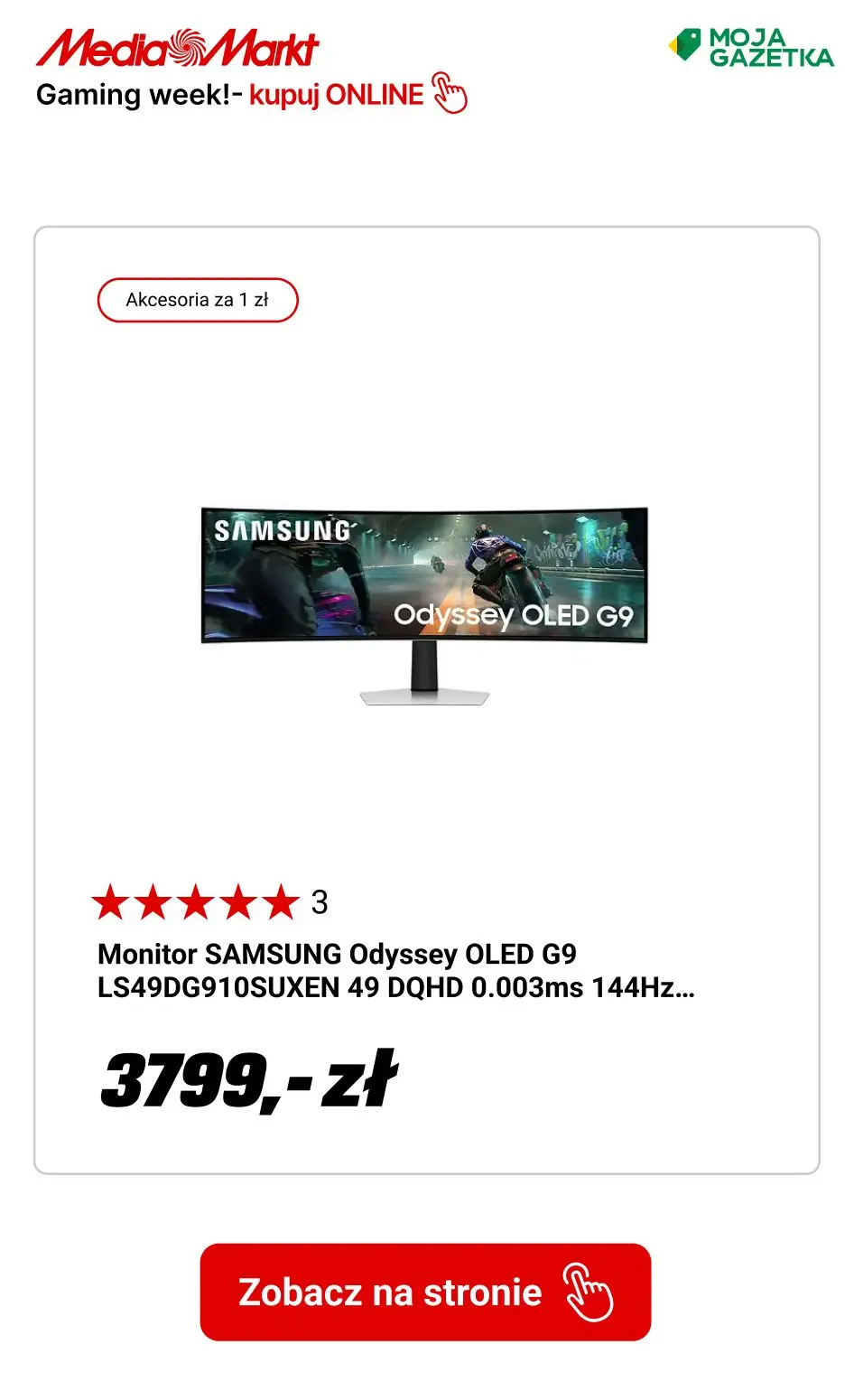 gazetka promocyjna Media Markt Kup sprzęt gamingowy i zgarnij akcesoria za 1 zł! - Strona 14