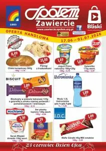 Gazetka promocyjna Społem Zawiercie, ważna od 2026-06-17 do 2026-07-01.