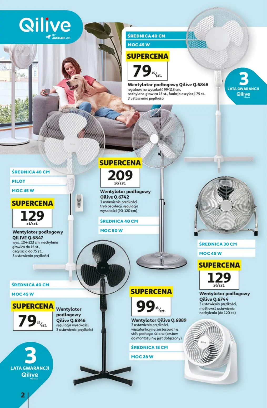 gazetka promocyjna Auchan Wentylatory, klimatyzatory - Strona 2