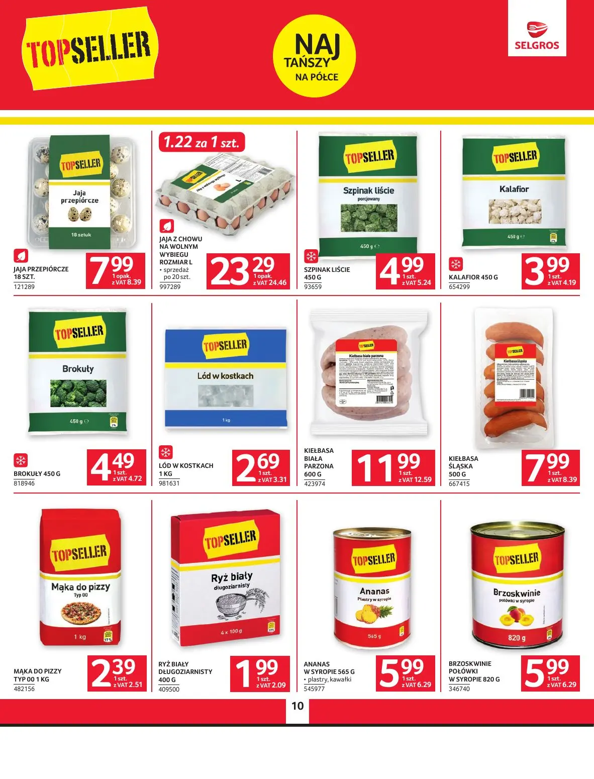 gazetka promocyjna SELGROS Oferta spożywcza - Strona 10