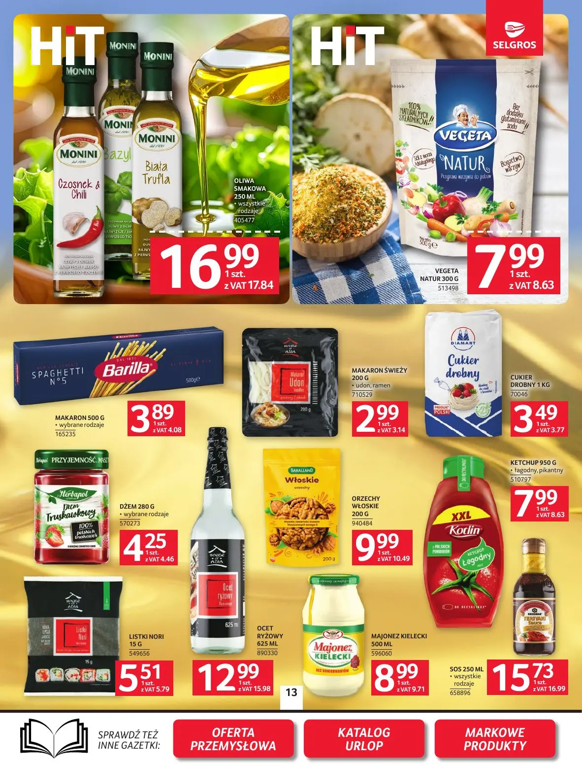 gazetka promocyjna SELGROS Oferta spożywcza - Strona 13