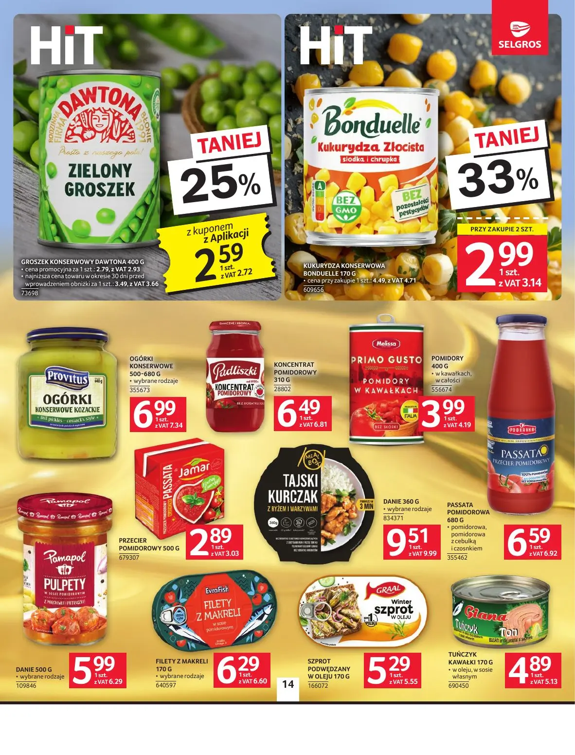 gazetka promocyjna SELGROS Oferta spożywcza - Strona 14
