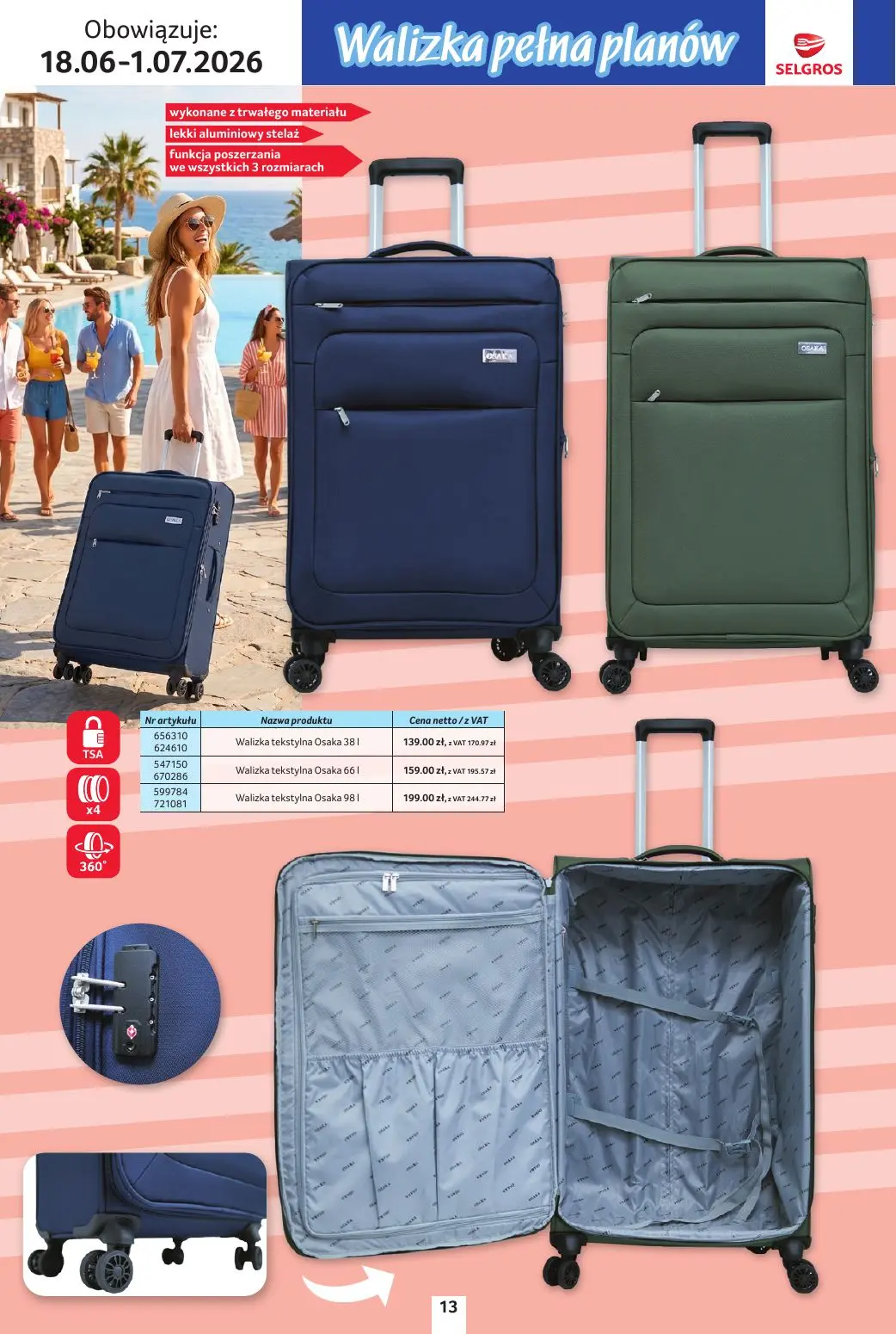 gazetka promocyjna SELGROS Katalog Urlop - Strona 13