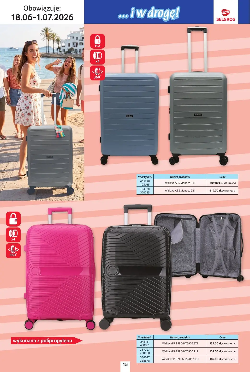 gazetka promocyjna SELGROS Katalog Urlop - Strona 15