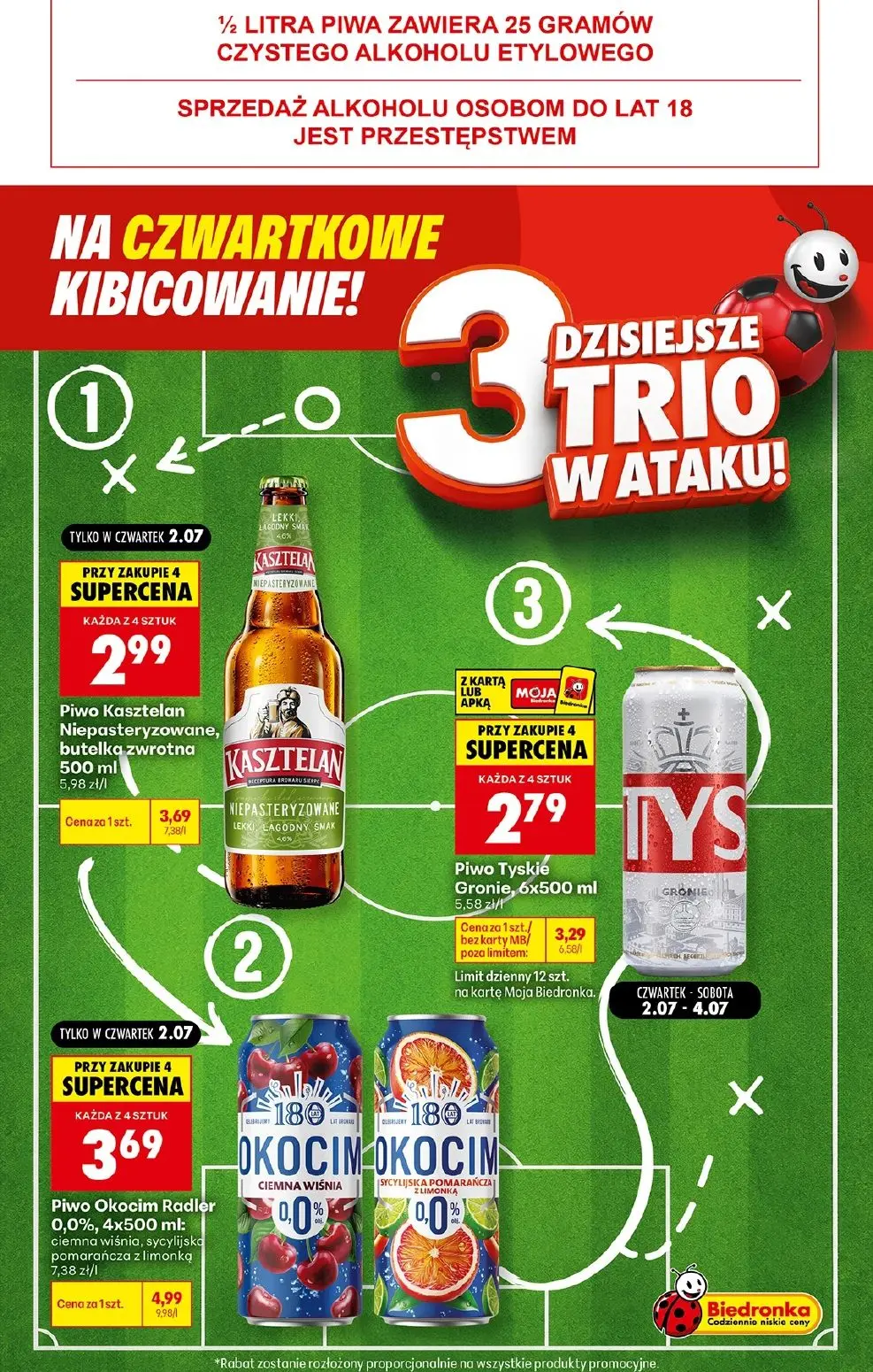 gazetka promocyjna Biedronka Czwartkowe kibicowanie - Strona 2