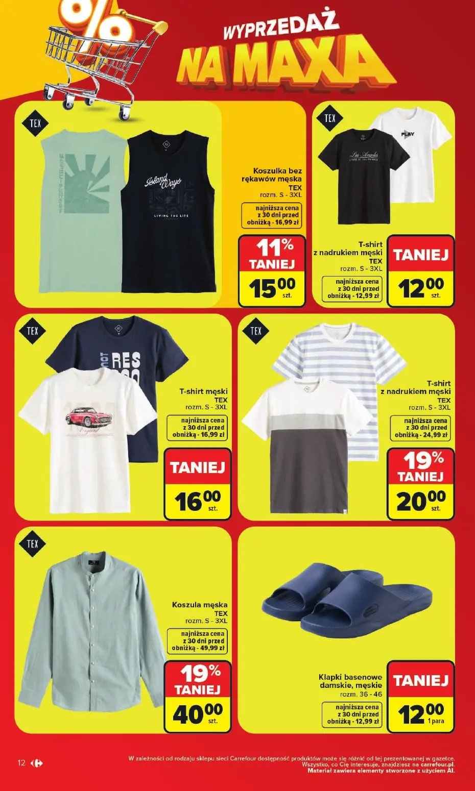 gazetka promocyjna Carrefour WYPRZEDAŻ - Strona 12