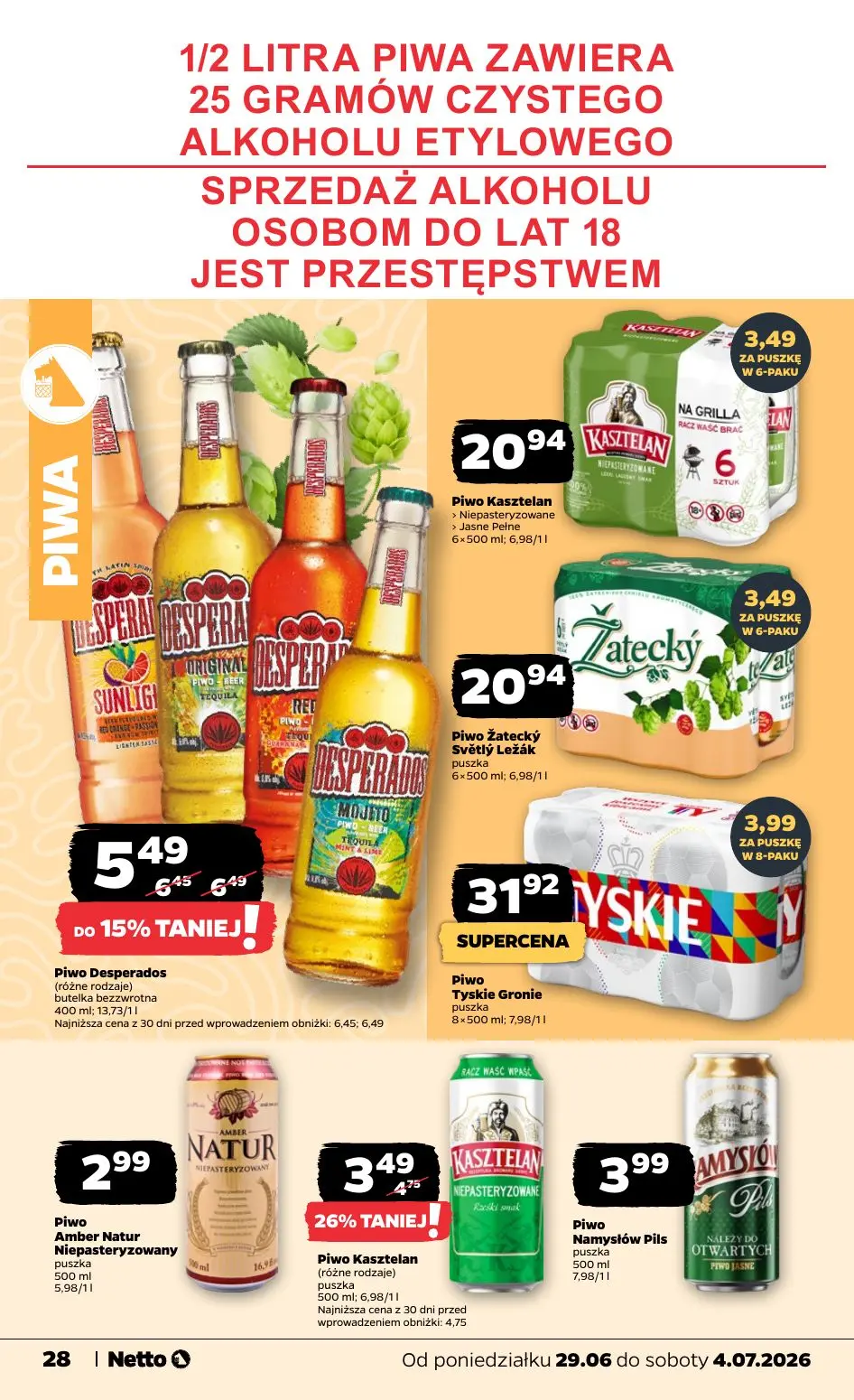 gazetka promocyjna NETTO Gazetka spożywcza - Strona 28