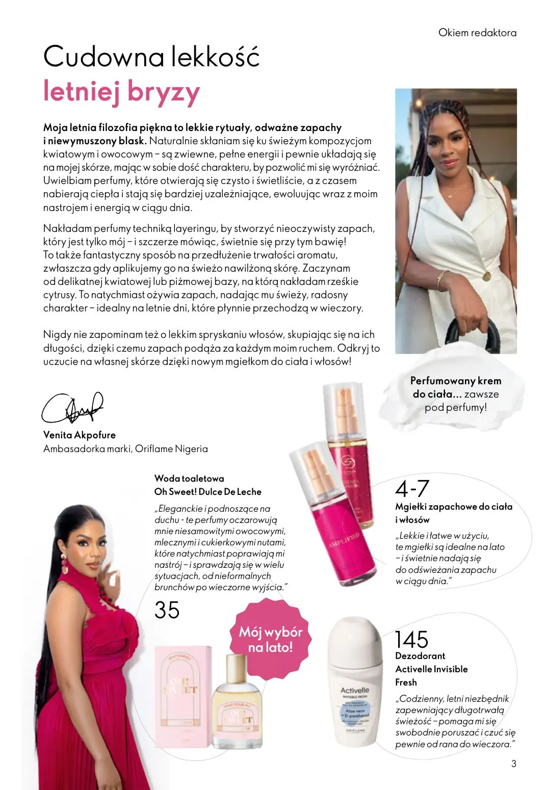 gazetka promocyjna ORIFLAME Wystarczy dodać mgiełkę! - Strona 3