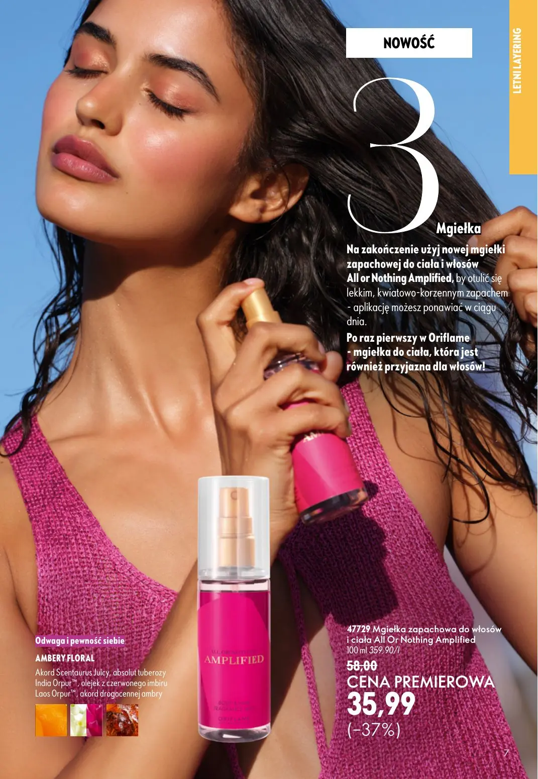 gazetka promocyjna ORIFLAME Wystarczy dodać mgiełkę! - Strona 7