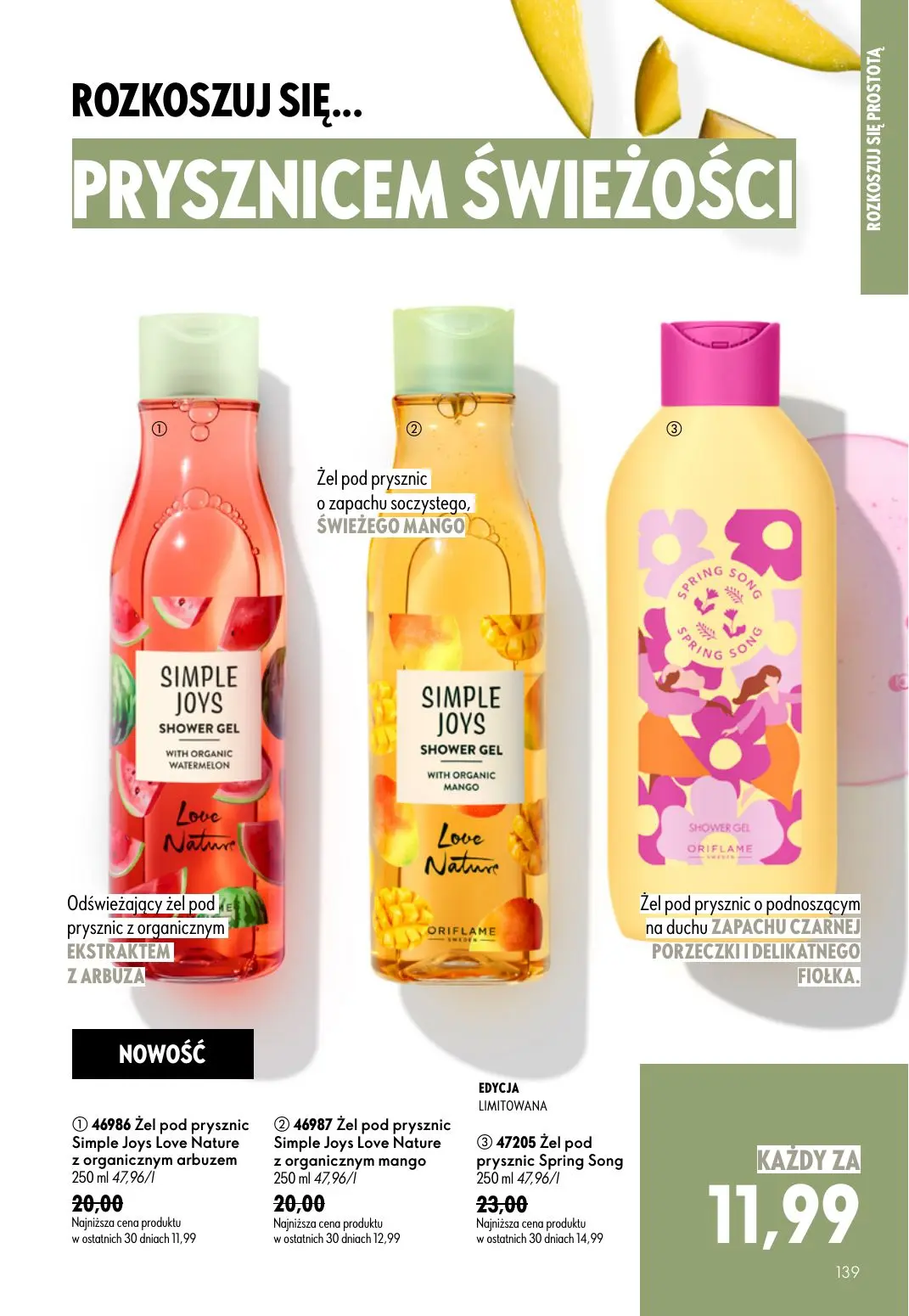 gazetka promocyjna ORIFLAME Wystarczy dodać mgiełkę! - Strona 139
