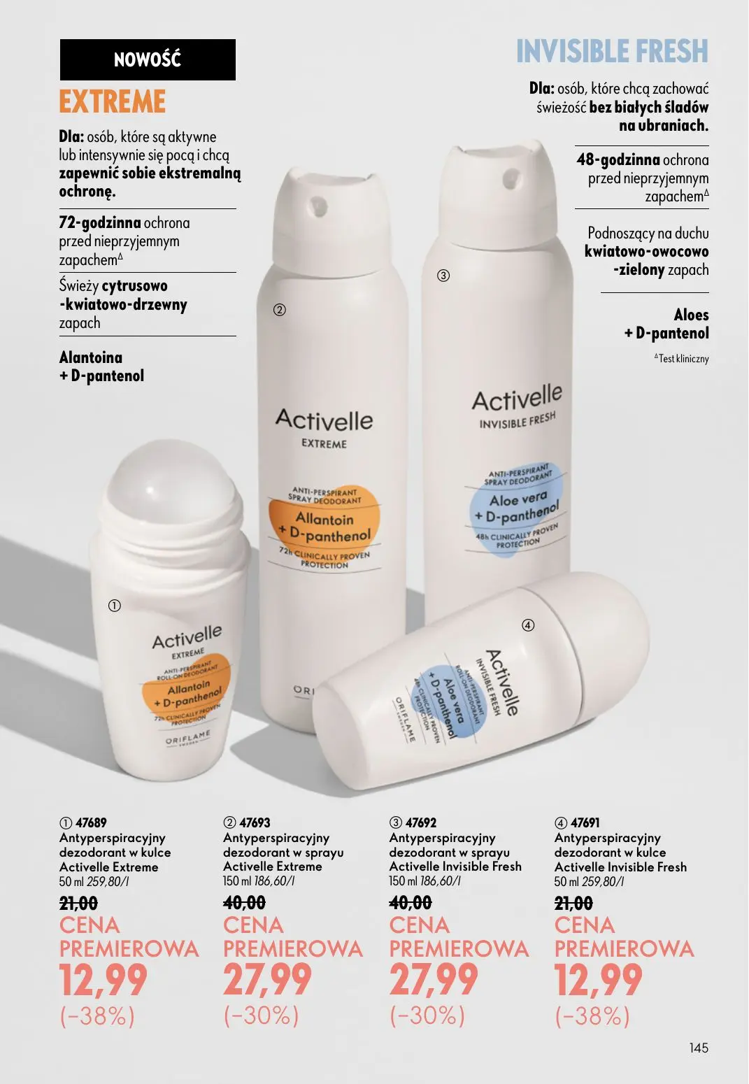 gazetka promocyjna ORIFLAME Wystarczy dodać mgiełkę! - Strona 145