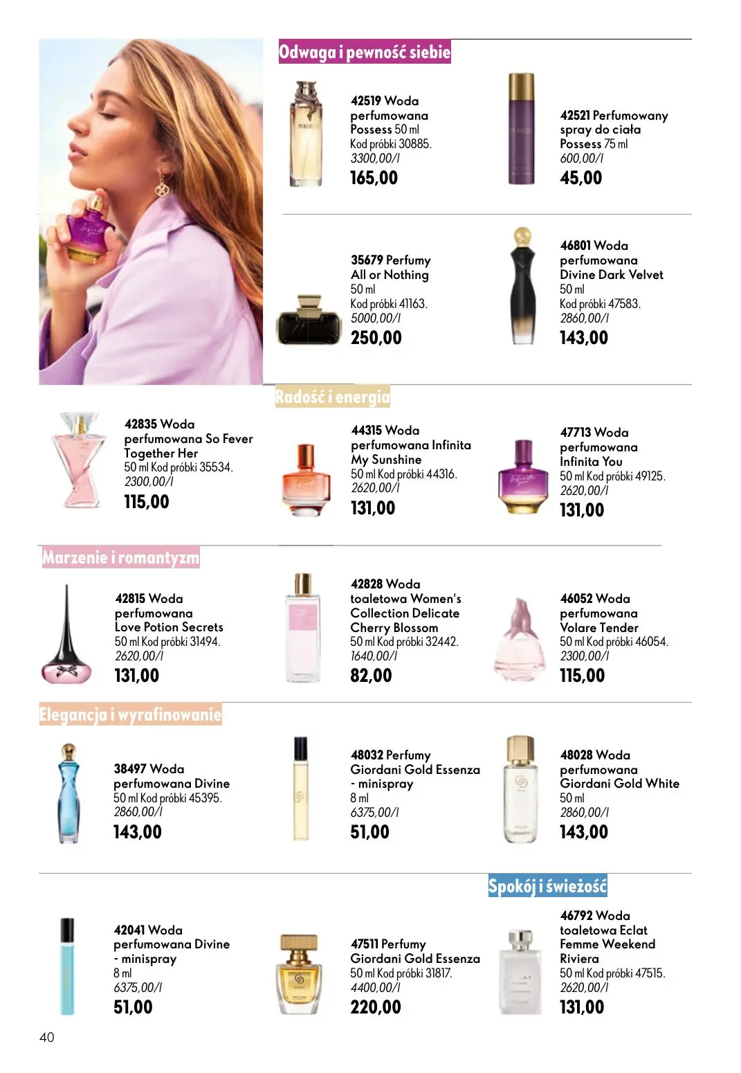 gazetka promocyjna ORIFLAME Wystarczy dodać mgiełkę! - Strona 40