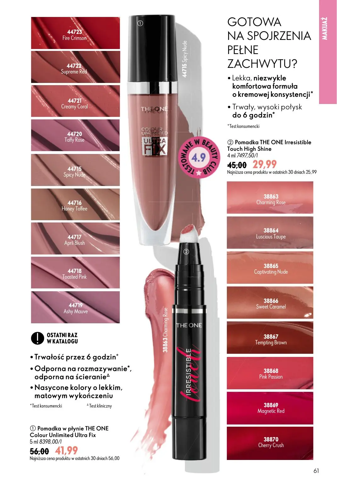 gazetka promocyjna ORIFLAME Wystarczy dodać mgiełkę! - Strona 61