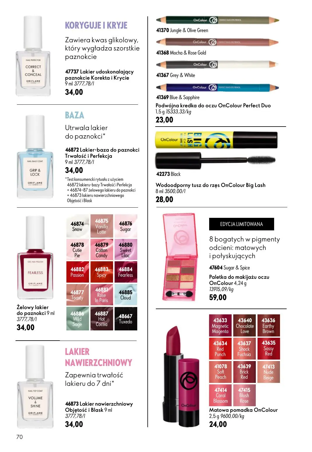 gazetka promocyjna ORIFLAME Wystarczy dodać mgiełkę! - Strona 70