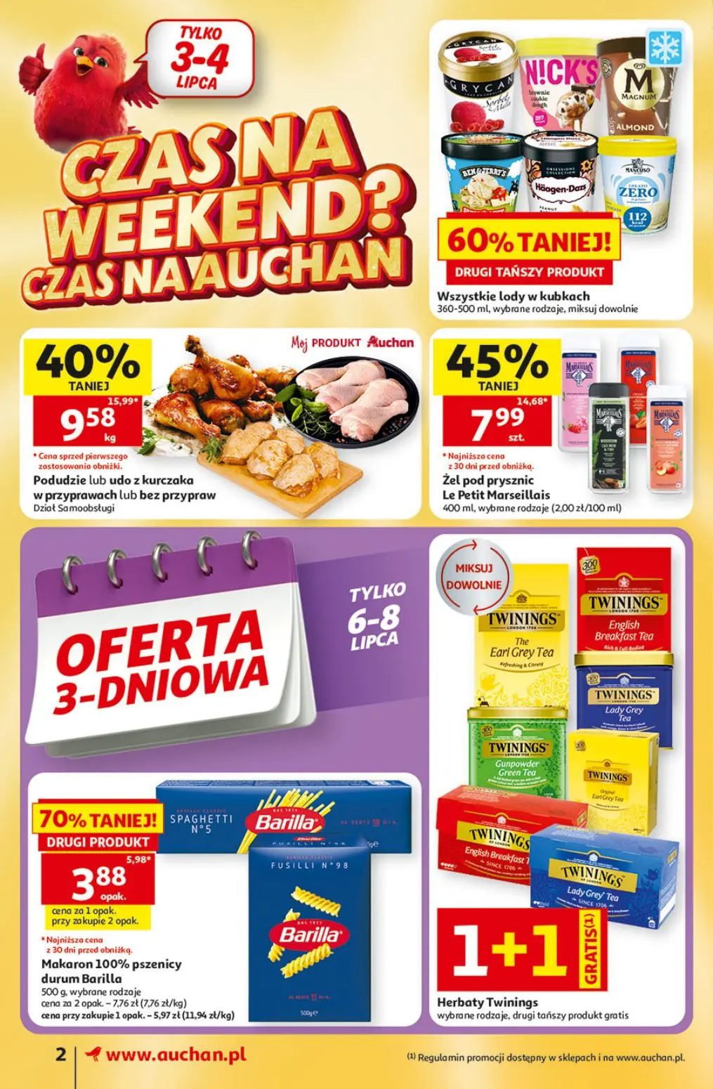 gazetka promocyjna Auchan Supermarket Oszczędni zawsze wypatrzą okazje - Strona 2