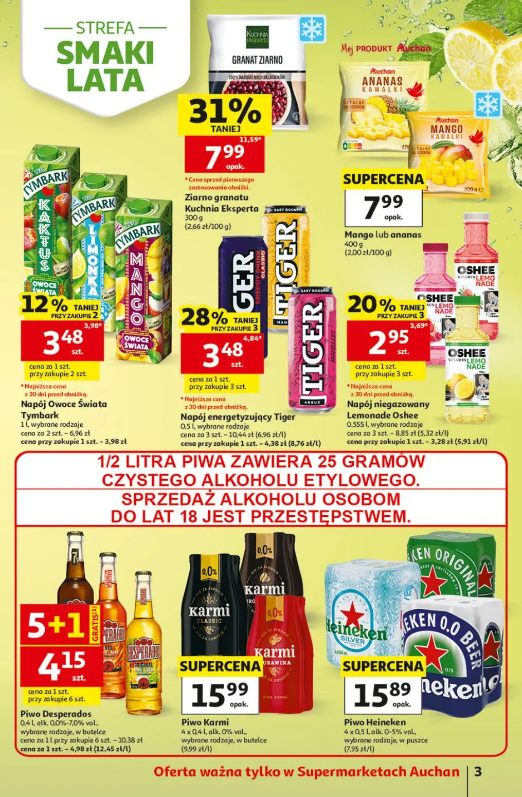gazetka promocyjna Auchan Supermarket Oszczędni zawsze wypatrzą okazje - Strona 3