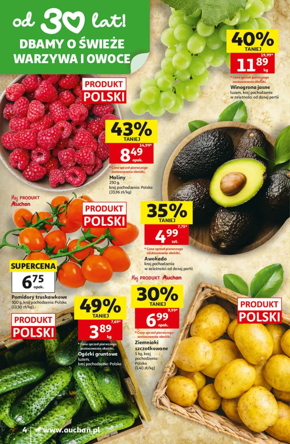 gazetka promocyjna Auchan Supermarket Oszczędni zawsze wypatrzą okazje - Strona 4