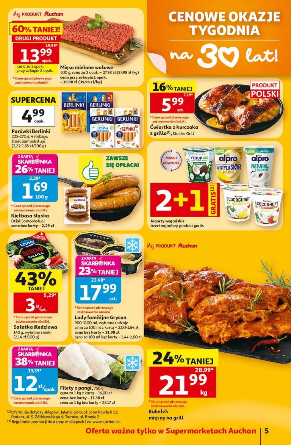 gazetka promocyjna Auchan Supermarket Oszczędni zawsze wypatrzą okazje - Strona 5