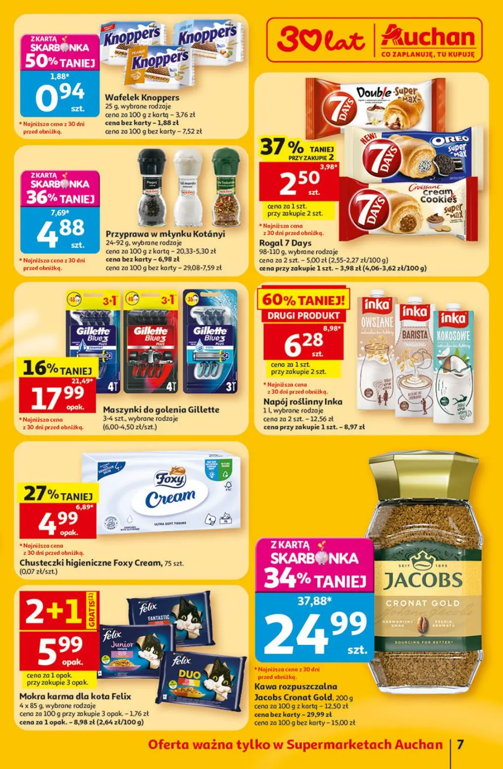 gazetka promocyjna Auchan Supermarket Oszczędni zawsze wypatrzą okazje - Strona 7