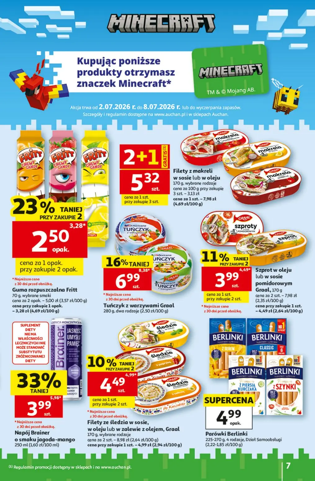 gazetka promocyjna Auchan Oszczędni zawsze wypatrzą okazje - Strona 7