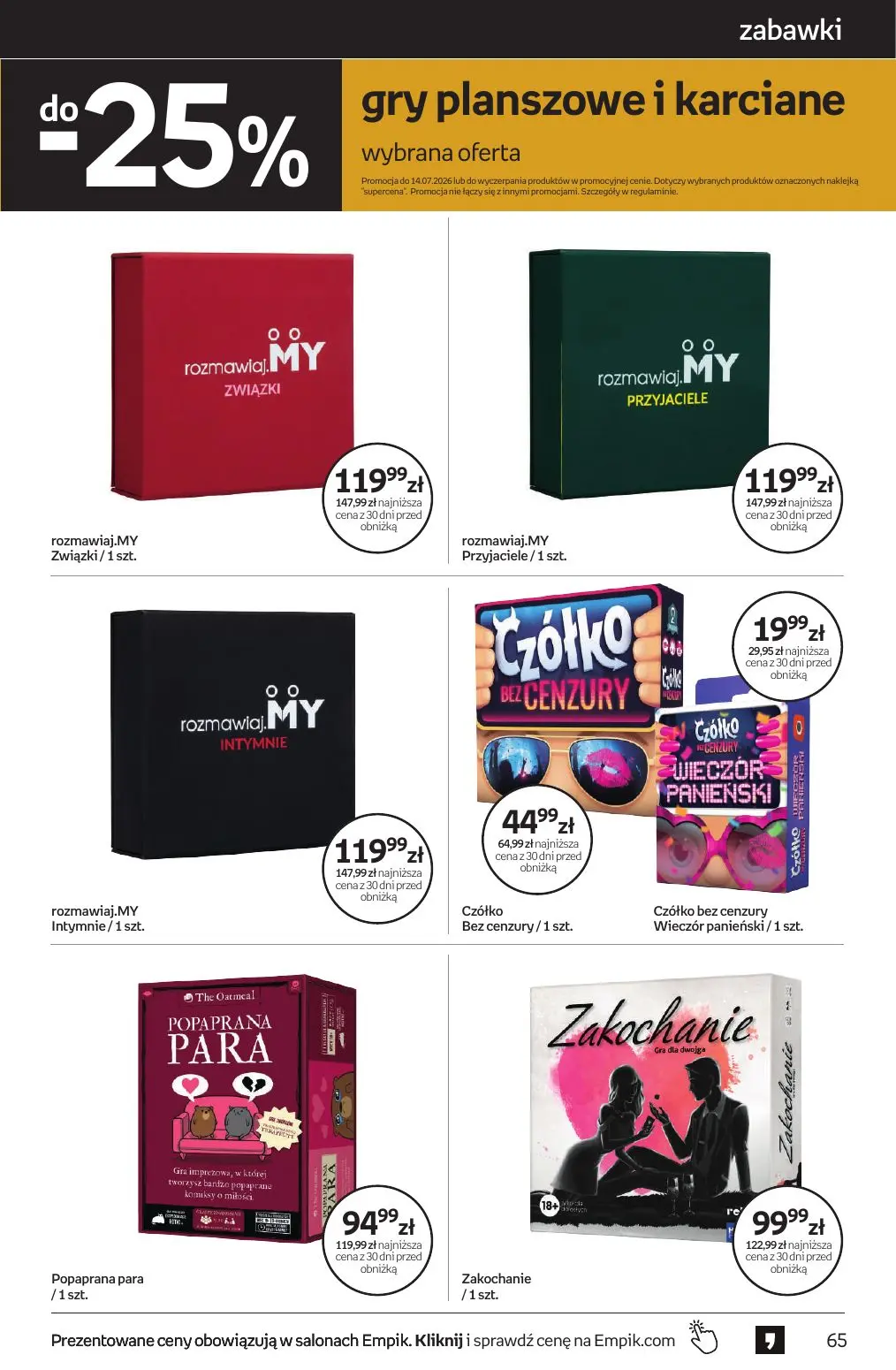 gazetka promocyjna Empik Tom kultury - Strona 65
