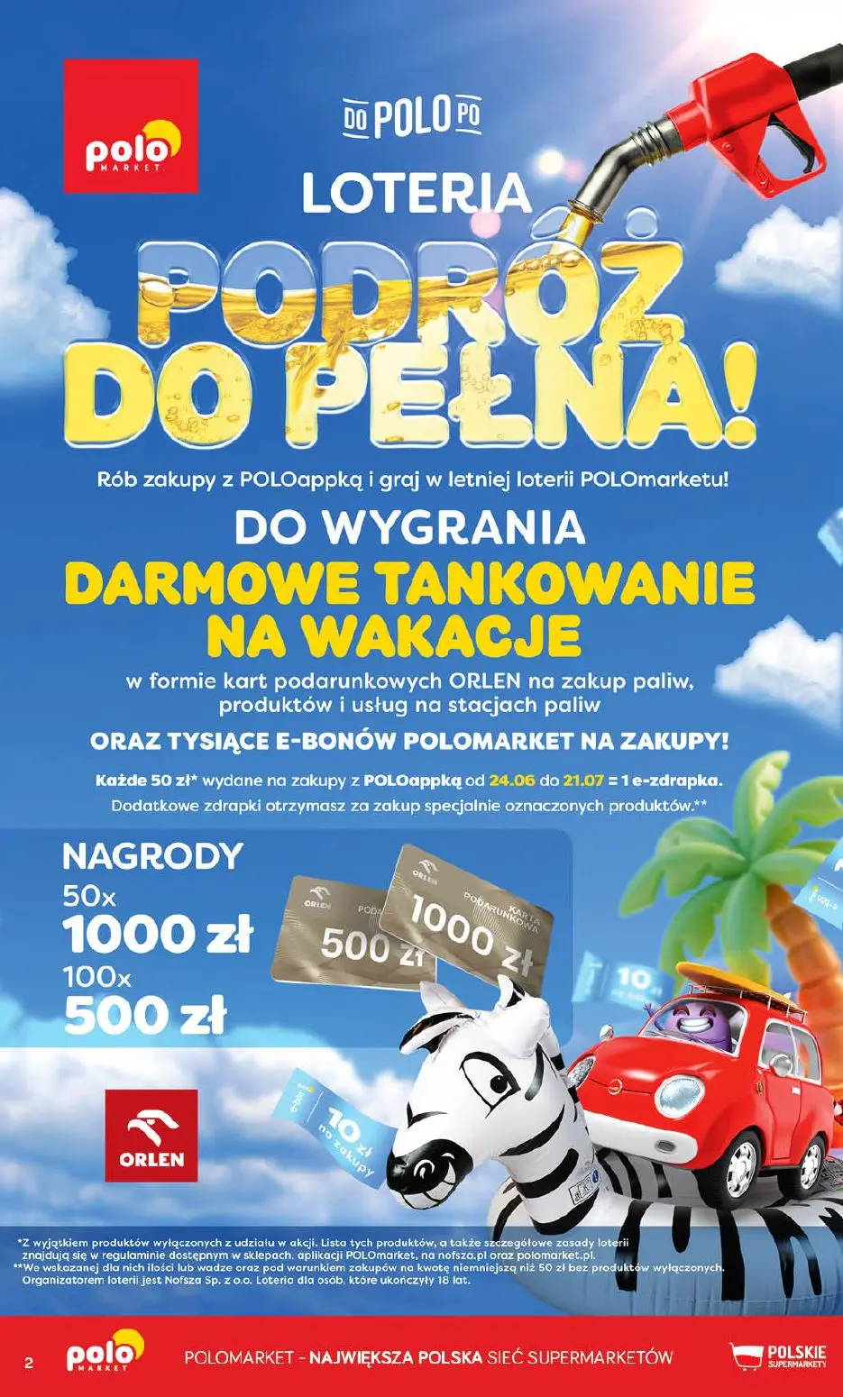 gazetka promocyjna POLOmarket Do POLO po darmowe tankowanie na wakacje 🏖️ - Strona 2