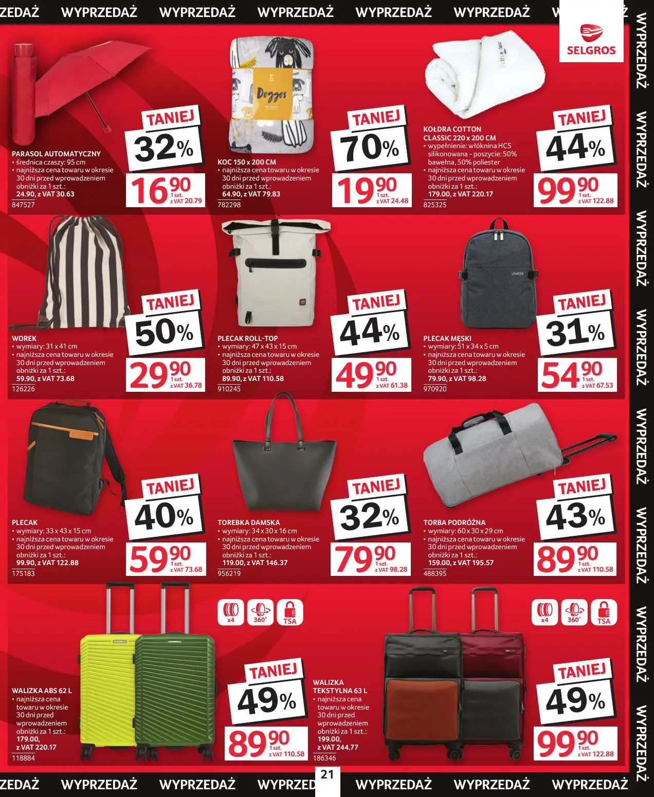 gazetka promocyjna SELGROS Totalna Wyprzedaż - Strona 21
