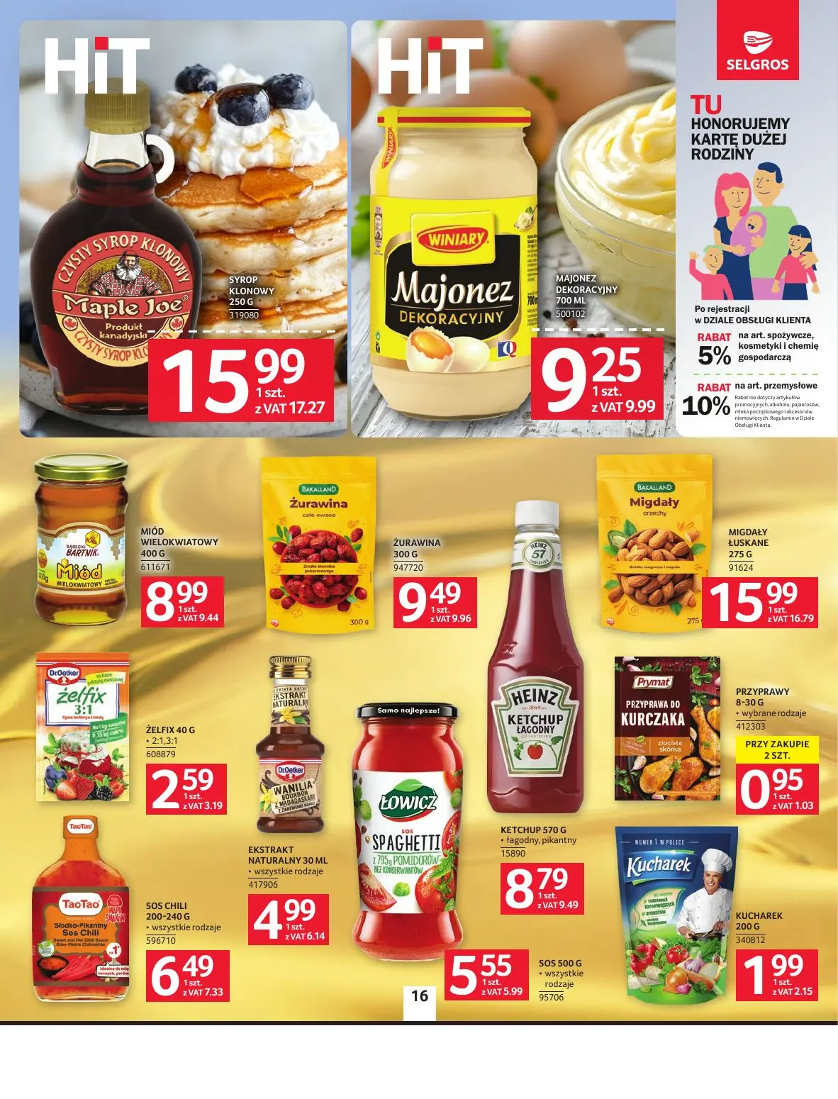 gazetka promocyjna SELGROS Oferta spożywcza - Strona 16