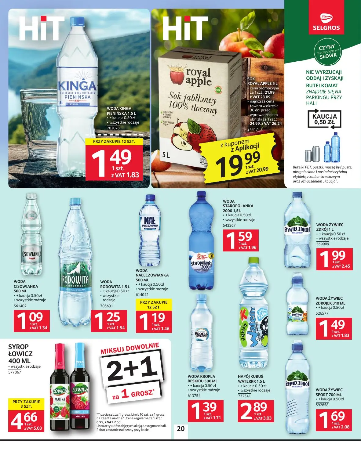 gazetka promocyjna SELGROS Oferta spożywcza - Strona 20