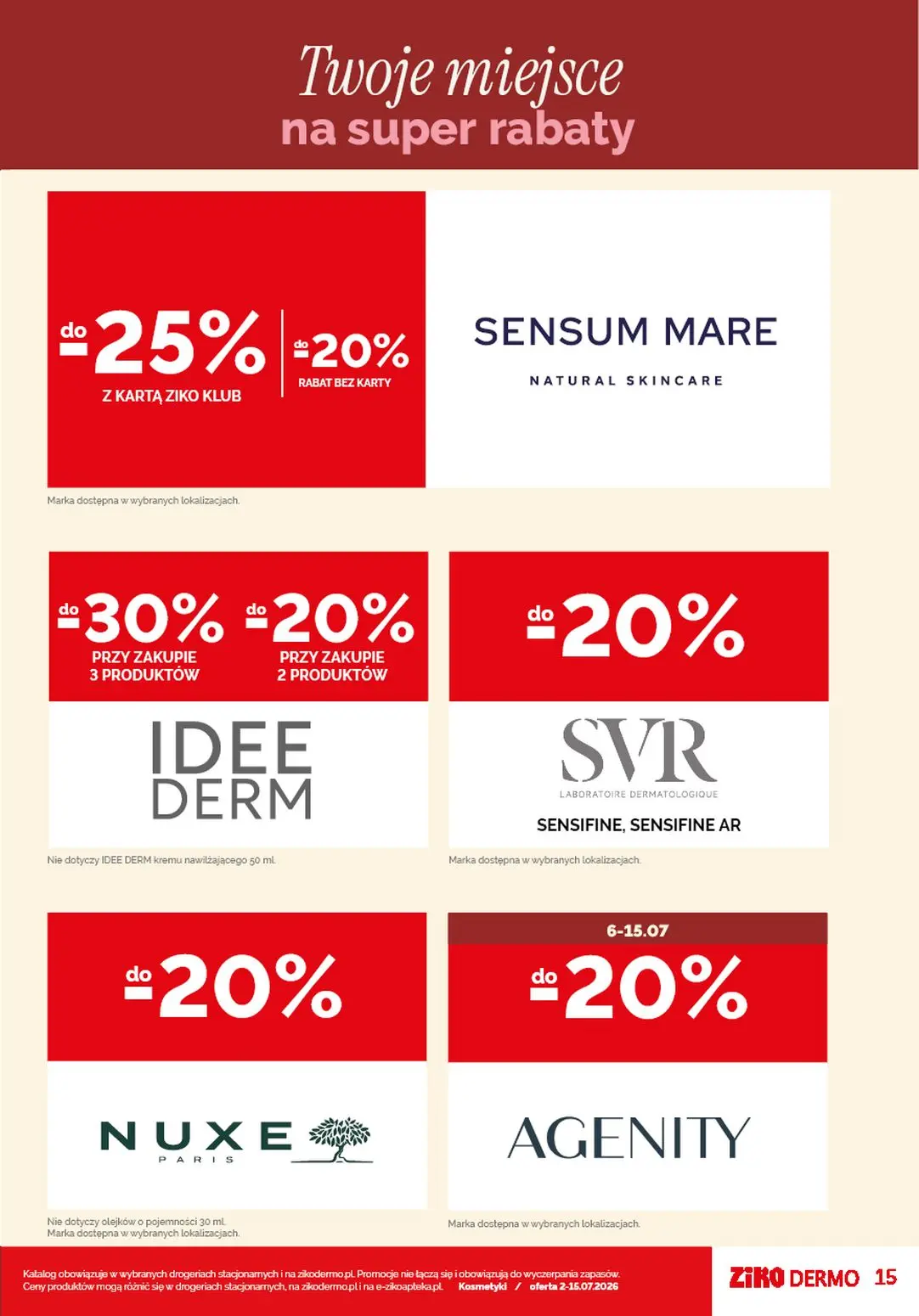 gazetka promocyjna Ziko Twoje miejsce na ukojenie
 - Strona 15