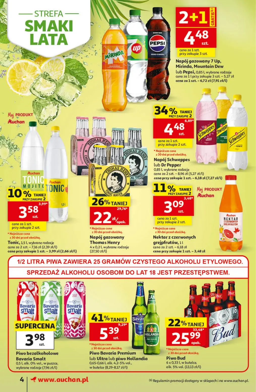 gazetka promocyjna Auchan Supermarket Oszczędni łapią wakacyjne okazje - Strona 4
