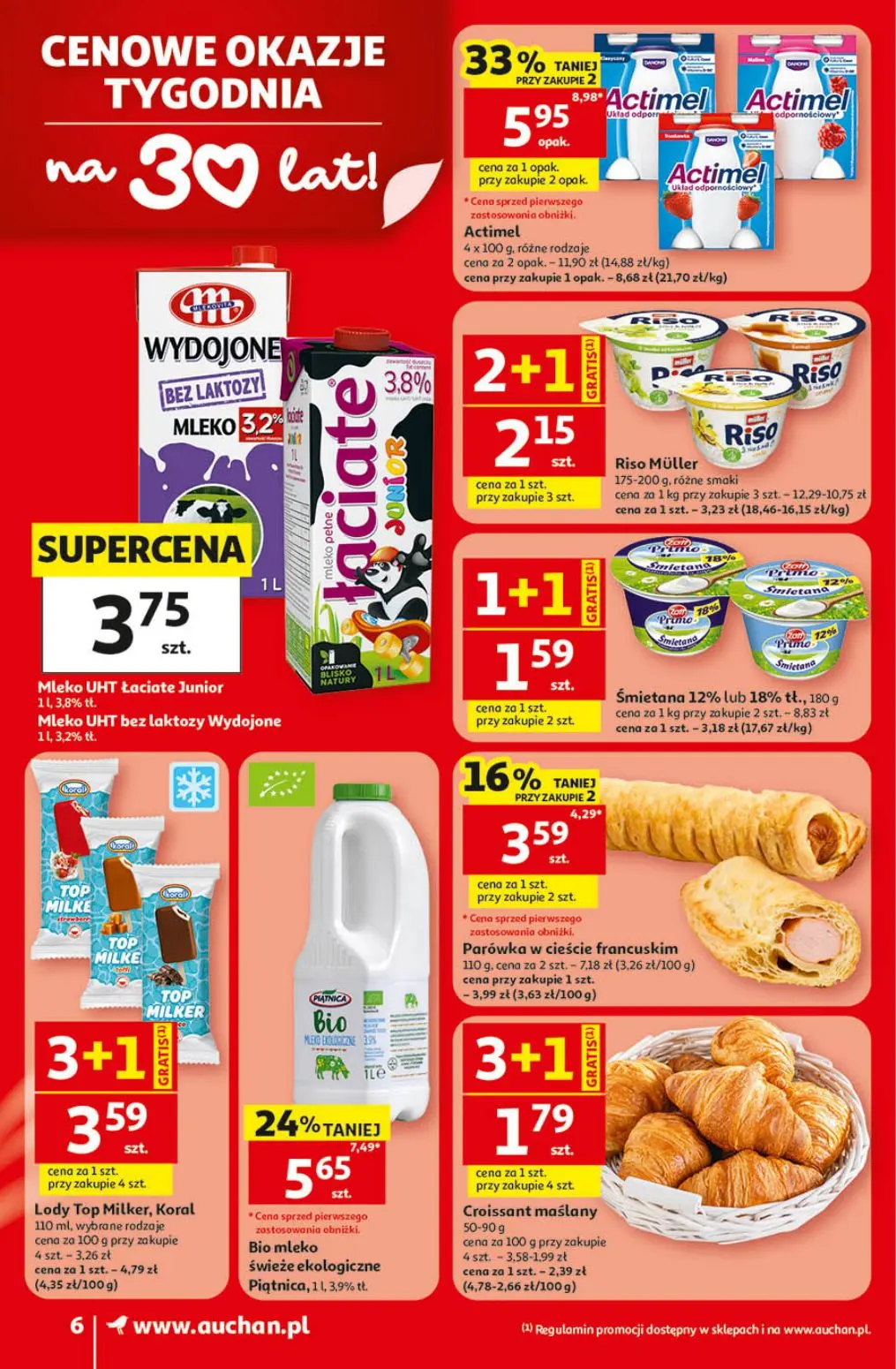 gazetka promocyjna Auchan Supermarket Oszczędni łapią wakacyjne okazje - Strona 6