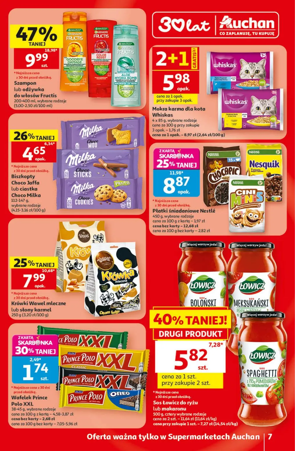 gazetka promocyjna Auchan Supermarket Oszczędni łapią wakacyjne okazje - Strona 7