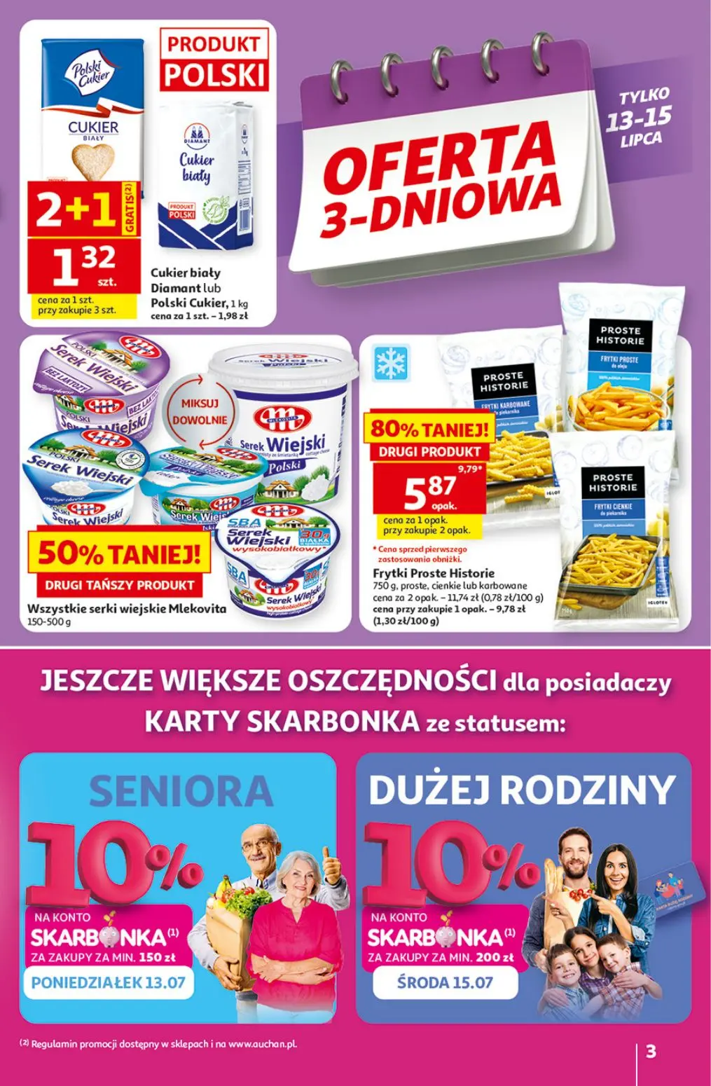 gazetka promocyjna Auchan Oszczędni łapią wakacyjne okazje  - Strona 3
